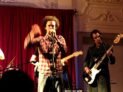 Musical comedian Elliot Mason performing with David Goo Variety band at Shepherds Bush Hall 2010